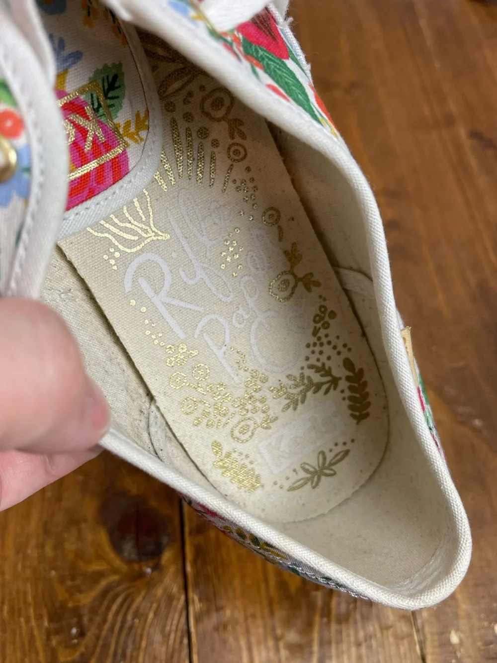 Keds x Rifle paper co Womens size 11 champion garden party canvas sneakers